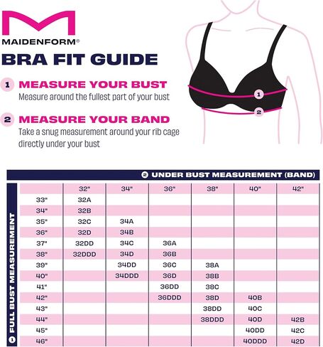 حمالة صدر لاسلكية من Maidenform للسيدات، حمالة صدر طبيعية للرفع والتشكيل، حمالة صدر قابلة للتحويل مع دانتيل in Saudi Arabia