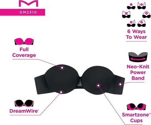 حمالة صدر نسائية من Maidenform Dreamwire Multi Underwire، حمالة صدر قابلة للتحويل في 6 اتجاهات in Saudi Arabia