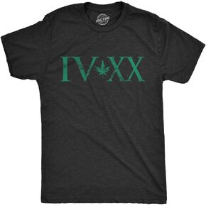 Mens IVXX 420 T Shirt Funny Graphic Weed Tee Cannabis CBD Pot 420 Gift for Stoners