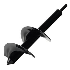 4 x 12 Inch Auger Drill Bit for Planting, Garden Auger Spiral Drill Bit Rapid Bulb Planter Drill Auger for Planting Bulb Flower, Bedding Plant, Post or Umbrella Hole Digger for 3/8" Hex Drive Drill