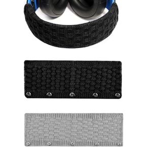 2 Pack Knit Headband Cover Universal Fabric Knitted Head Band Protector Cushion Pad Replacement for ATH m50x Bose QC35 II AKG K712 Pro Sennheiser Skullcandy Sony Headphones Headsets