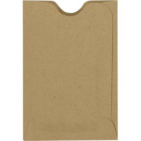 Credit Card Sleeve (2 3/8 x 3 1/2) - Grocery Bag (500 Qty.) | Perfect for The Holidays, Gift Cards, Credit Cards, Debit Cards, ID Cards and More! | 1801-GB-500