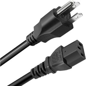 سلك طاقة متوافق مع تلفزيون بلازما باناسونيك TC-P42U1 TC-P55ST30 TC-P50GT30 TC-P50S30 TC-P50C2 TH50PZ85U TC-P50X1 TH-42PX85UX TH-42PX80U كابل طاقة تيار متردد بديل عالمي 3 شقوق-UL in Kuwait