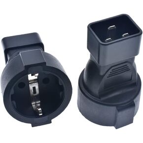 Toptekit NEMA 5-15P to EU Schuko Female 15 A 250V,US 3Pin Male to Euro schuko Female Adaptor(5-15P to Schuko Female)