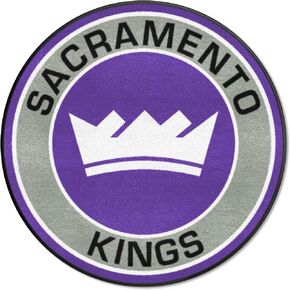 FANMATS 18851 Sacramento Kings Roundel Rug - 27in. Diameter