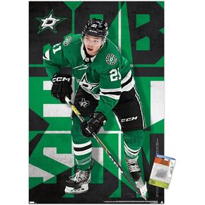 Trends International NHL Dallas Stars - Jason Robertson 23 Wall Poster, 22.37" x 34.00", Poster & Push Pin Bundle