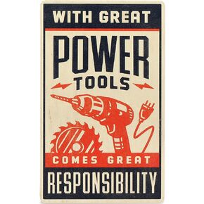Open Road Brands Attitude Gets Better in The Garage Wood Wall Decor - Funny Sign for Garage, Shop, or Man Cave