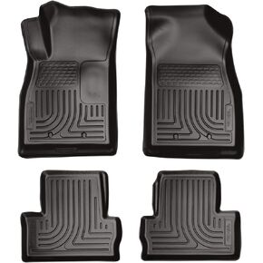 Husky Liners Weatherbeater Floor Mats | Fits 2011 - 2015 Chevrolet Volt | Front & 2nd Row, 4-pc Black - 98181