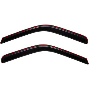 Lightronic WV192503 in-Channel Car Side Window Deflectors Visors Rain Guards, Dark Smoke, 2-Pieces Set, Fits 1999-2016 Ford F-250 Super Duty & F-350 Super Duty, Regular Cab/SuperCab/SuperCrew