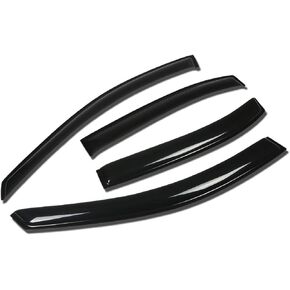 Auto Dynasty Compatible with Sonata NF 4DR 4pcs Tape-On Window Visor Deflector Rain Guard