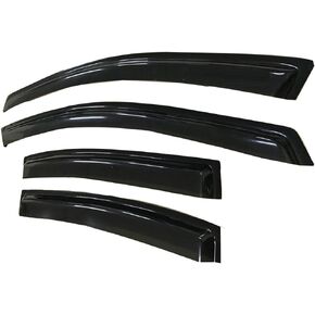 أقنعة نافذة الدخان متوافقة مع 2007-2012 Nissan Sentra Wind Deflectors Sun/Rain Guards 94165