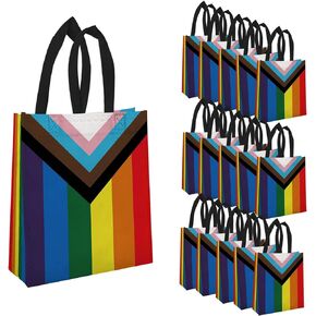 HABDJILTY 20 عبوة من أكياس هدايا Happy Pride غير المنسوجة، حقائب هدايا للحفلات المنزلية، لوازم المكتب in Kuwait