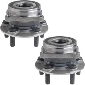 513287 x2 Front Wheel Bearing and Hub Assembly Compatible with 2010-2015 to-yota Prius (Not Fit Prius C and Prius V Models), 12-15 Prius Plug-in /11-17 Le-xus CT200h [5 Stud Hub w/ABS]