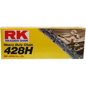 RK Racing Chain M428H-84 (428 Series) 84-Links Standard Non O-Ring Chain with Connecting Link