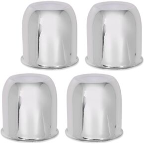 4pcs Push Through Chrome Wheel Center Caps Fit 3.18" Rims Center Bore Dimensions Only