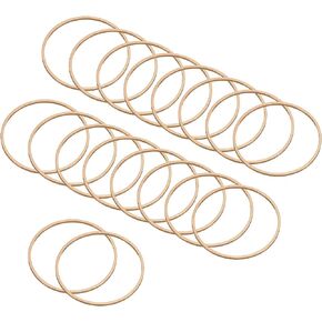 PATIKIL Beading Hoop Earrings, 30 Pcs Round Beading Findings Copper Hoop Earring for DIY Crafts Making Earring Necklace Making(25mm, Gold)