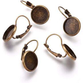 Craftdady Lever Back Cabohon Setting Earrings