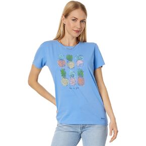 Life is Good Watercolor Pineapples Short Sleeve Crusher Lite™ Tee