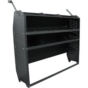 Steel Cargo Van Shelving Storage System Fit for NV200, Ford Transit Connect 2014+, Chevy City Express, Ram Promaster City with S-Shaped Hooks(52" W x 43" H x 13" D)