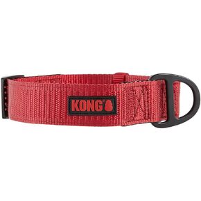 KONG Max HD Ultra Durable Neoprene Padded Dog Collar (Large, Red)