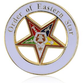 Order of the Eastern Star (OES) Lapel Pin (1.25 inches - Masonic)