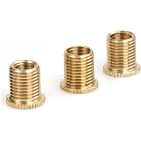 muge racing Universal Shift Knob Adapters Suitable for 5 6 Speed Manual Automatic Vehicle M8 X 1.25, M10 X 1.25, M10 X 1.5 Thread Gear Shifter Knob Screw 3Pcs Gold