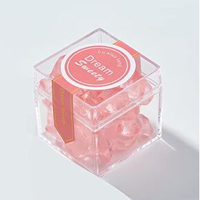 Acrylic Box Clear Boxes 12 Packs Acrylic Dispaly Box with Lid Valentine's Day Party Favor Gift Boxes Wedding Male Birthday Decorative Box Jewelry Storage Container Treat Box