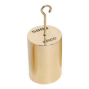 EISCO Double Hooked Weight Brass 500 Grams (1.10 Lbs.)