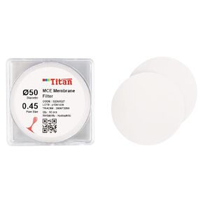 100pcs MCE Filter Membrane Lab Round Micron Filter,0.45μm,47mm