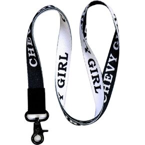 Chevy Girl Lanyard Keychain - Car Girl ID Lanyard for Auto Keys Fob Badge - ID Holder Keychain for Women Nurse Gift