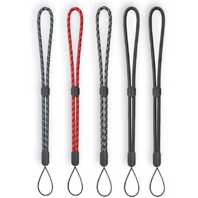 Performore 5 Packs of Adjustable Wrist Lanyard - Keychain String - Hand Holder Strap - Ideal Lanyard for Flashlight, Flash Drive, Camera, Phones, Keys