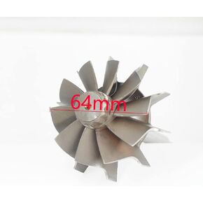 Turbo Wheel Shaft Turbine Fits For Holset HX35 HX35W HX40 HX40W 12 Blades 64mm X 76mm Turbocharger