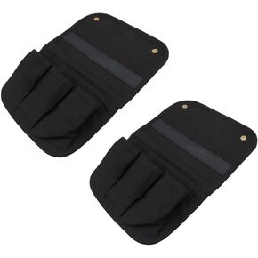 Set of 2 Camping Chair Armrest Bags, Chair Storage Bag Portable Camping Chair Side Bag 4 Pockets, for Beach Chairs, Camping Chairs and Garden Chairs