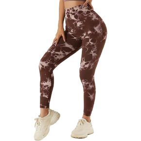 Women Scrunch Butt Lifting Seamless High Waisted Tie Dye Yoga Pants