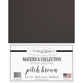 Cardstock Warehouse Materica Ardesia Dark Slate Gray - 12 x 12" - 66 Lb. / 180 Gsm Matte Premium Cardstock Paper - 25 Sheets