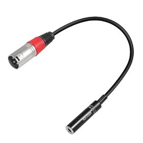 1/4" to XLR Cable, Balanced 1/4" Female to XLR Male Adapter, Quarter inch(6.35mm) TRS Jack to XLR Male Stereo Audio Interconnect Cord Patch Cable -1.5 feet