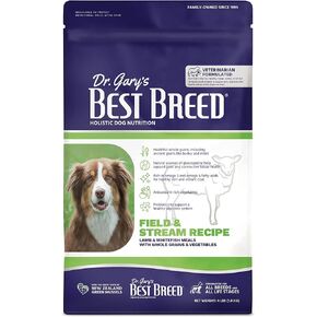 Best Breed Dr. Gary's Field & Stream Recipe, Slow-Cooked in USA, Natural Dry Dog Food for All Breeds and Sizes, 26lbs.
