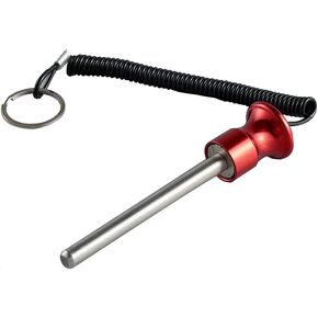 EDNEY Magnetic Weight Pin with Pull Rope, Pin Tensile 3/8" Diameter 4" Locking Space, Weight Machine Pin Strength Training Equipment for Commercial Gym or Home Gym