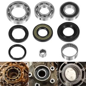 Rear Differential Bearings & Seals Kit 25-2048 Fit for Suzuki Ozark 250 LT-F250 2X4 2WD 2002-2014, Quadsport Z250 LTZ250 2x4 2004-2009