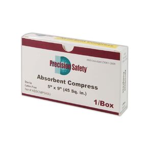 MAGID ABSCMP5X9U Precision Safety Sterile Absorbent Gauze Compress, 5" x 9", White