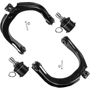 SCITOO 4pcs Front Suspension Kit Upper Control Arm Upper Ball Joint Fit 2002-2009 For Chevy Trailblazer For GMC Envoy 2003-2006 For Chevy Ssr