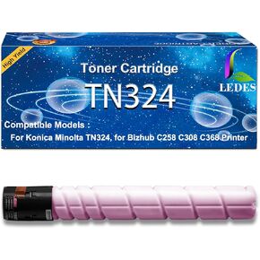 استبدال خرطوشة الحبر TN324 TN514 لكونيكا مينولتا TN-324 TN 324 TN-514 TN514 المتوافقة مع طابعة Bizhub C258 C308 C368 (28000 صفحة، أرجواني)