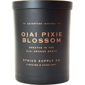 Ethics Supply Co. Ojai Pixie Blossom Candle | 12 oz | Sweet Clementine, Warm Tangerine, White Lily | Infused with Essential Oils & A Premium Grade of Aromatic Oils | 60 Hour Burn Time in Saudi Arabia