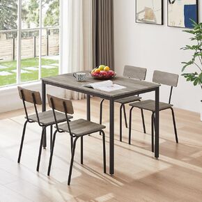 NicBex Small Dining Table for 2 Breakfast Nook Table Set Round Bar Table and Stool Set with Shelf, Upholstered Stool with Backrest for Small Spaces, Apartment, Antique Brown