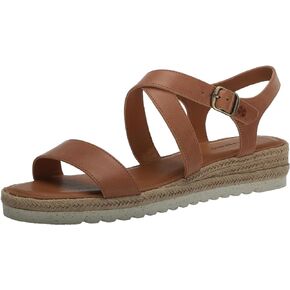 Lucky Brand Women's TRIANNA Wedge Sandal, Adobe Brown, 9