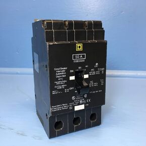 Square D - EGB34050 - Bolt On Circuit Breaker, 50 Amps, Number of Poles: 3, 277/480VAC AC Voltage Rating