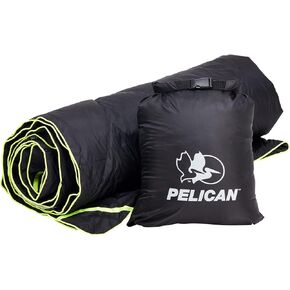 إكسسوارات تخييم Pelican Outdoor Woobie - بطانية - بطانة بونشو مع حقيبة حمل - [مقاومة للماء] [حشوة 600 بطة] - بطانية سفر خفيفة وناعمة ودافئة - هدايا تخييم للمشي لمسافات طويلة والنزهة - زيتوني