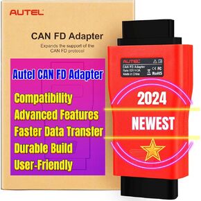 Autel CAN FD Protocol Adapter, Compatible with Autel Scanner MX808 MK808 DS808 MP808 MS906 MK906 MS908 MK908 Maxisys Elite IM508 IM608 Ultra VCI100 VCI Mini, for GM Chevrolet Buick Vehicles
