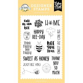 ECHO PARK PAPER COMPANY Cute As Can, Bee Happy Echo Park Stamps