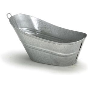Dolls House Old Fashioned Tin Bath Tub Miniature Kitchen Accessory